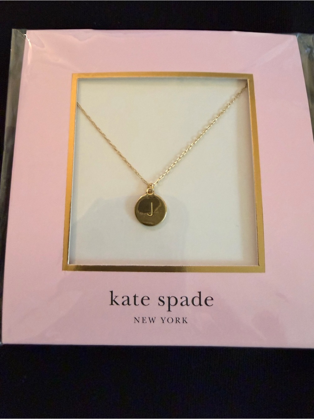Kate Spade Gold Pendant Necklace - Letter J
